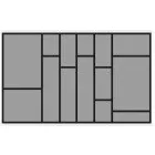 HETTICH 9194914 Atira OrgaTray 590, 800/470 mm antracit