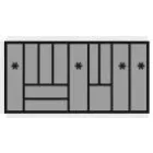 HETTICH 9194973 OrgaTray 440, 1091-1150/441-520 mm fehér