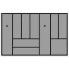HETTICH 9202823 OrgaTray 480, 900/470 mm fehér