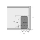 HETTICH 9206688 Lift Mini fék lenyíló ajtókra típus C