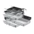 HETTICH 41063 konténer szett teljes kihúzású sínnel, SiSy, 392 730 mm, fekete