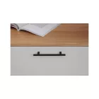 Fogantyú Furnipart PEN  128mm, öntött vas, fekete