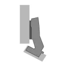 HETTICH 9088076 Sensys 8639i ráütődő 95° SiSy, szögben 30°, 45x9.5, r-szerelés F