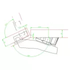 HETTICH 9088179 Sensys 8669 95° TH 52 W45 P2O