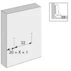 HETTICH 9088245 talp Sensys lineáris csavarra D=3 mm