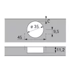 HETTICH 9043750 Intermat 9936 W90 B5 TB42