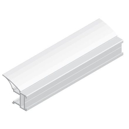 SEVROLL Fala fogantyú profil 10mm 2,5m ezüst