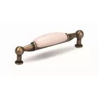 TULIP Fogantyú-Sara E 96 antik réz/fehér porcelán + csavarok