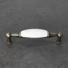 TULIP Fogantyú-Sara E 96 antik réz/fehér porcelán + csavarok