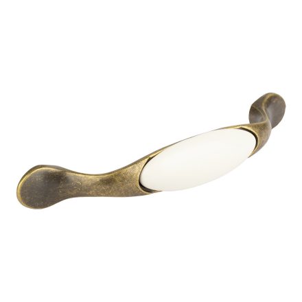 TULIP Fogantyú-Gipa 96 antik réz/fehér porcelán + csavarok