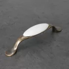TULIP Fogantyú-Gipa 96 antik réz/fehér porcelán + csavarok