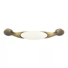 TULIP Fogantyú-Gipa 96 antik réz/fehér porcelán + csavarok