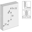 HETTICH 9071626 talp 8099 D=1,5 Euro DVD