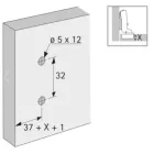HETTICH 9071626 talp 8099 D=1,5 Euro DVD
