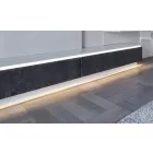 StrongLumio profil LED Slim alu fekete 3000mm
