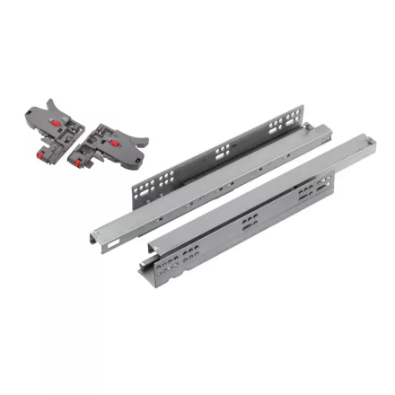 StrongRide szinkro 3D teljes kihúzású sín 400 mm csillapítással