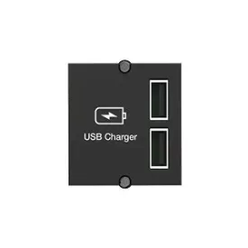   BACHMANN 917.224 keystone usb töltő 5V/2,4A, 1 modul 2 bemenetet tartalmaz