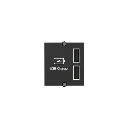 BACHMANN 917.224 keystone usb töltő 5V/2,4A, 1 modul 2 bemenetet tartalmaz