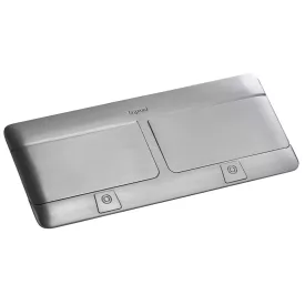   LEGRAND Pop-up box nemesacél matt 8 modul (2x4) + alkatrész csomag 654003