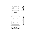 K-MILADESIGN Összekötő fej ST955/4x90 + ST502 ezüst