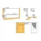 StrongLumio alu ajtóérzékelő, 12/24V 48/96W 4A ,Mini csatlakozókkal, ezüst