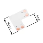 STRONG LED sarok csatlakozó forrasztásra 8 mm