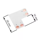 STRONG LED sarok csatlakozó forrasztásra 10 mm