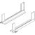 K-BLUM Legrabox Free 650mm/70kg, Tip-on, szürke, csavar
