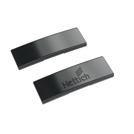 HETTICH 9091821 takarósapka pántkarra logóval obszidián