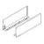 K-BLUM Legrabox C 600mm/70kg, Tip-on, nemesacél,csavar