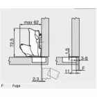 BL 71B7550 ráütődő nullás átnyúlás, BLUM