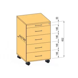 K-BBP konténer 540mm típus 9 - atipikus műanyag