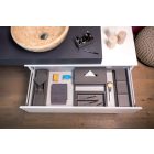 GOLLINUCCI Fürdőszobai fiók rendező doboz, 270mm mély fiókba, antracit