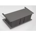 GOLLINUCCI Rögzített fedél Sorter 9XL System-hez 1200 mm, szürke