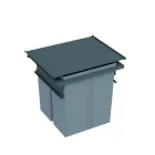 GOLLINUCCI Sorter Metal Line 571,600 mm,80 l+beépített fedél,OrionGrey (szürke)