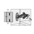 HETTICH 907158701 talp 8099 D=3 mm "Direkt"