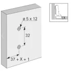 HETTICH 907162500 talp 8099 D0 Eurócsavar