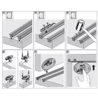 HETTICH 909075600 nyitásszög gátló 165°>105° A 120°Sensys 8657 és 8687-hez