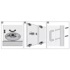 HETTICH 909075600 nyitásszög gátló 165°>105° A 120°Sensys 8657 és 8687-hez