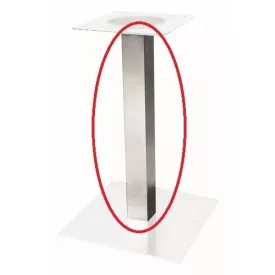   STRONG Rész központi asztallábhoz - láb 80x80x1100, nemesacél