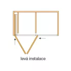 HAWA 27638 Folding Concepta 25 1851-2600mm ezüst balos