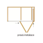 HAWA 27643 Folding Concepta 25 1851-2600mm fekete jobbos