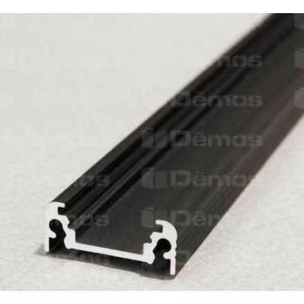 StrongLumio LED profil Surface, fekete, 4m