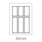 Evőeszköztartó Kristall soft touch 45 (372 x 474 mm) fekete