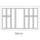 Evőeszköztartó Kristall soft touch 90 (822 x 474 mm) fekete