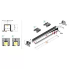 TM-profil LED Smart-In10 eloxált alumínium 2000mm