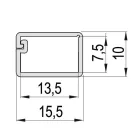 StrongLumio kábelcsatorna 15x10mm öntapadó fehér 2m