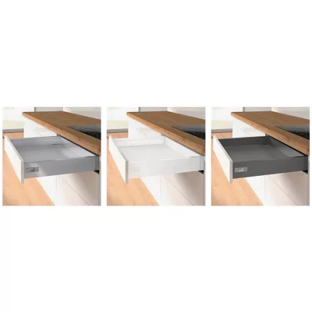 K-HETTICH Innotech Atira, front kihúzású, ezüst, 470/70, 50kg, SiSy