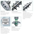 SPAX csavar 6x80 tányérfejű TXS, W, 4C