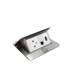   LEGRAND Pop-up v2,1xelektromos dugaszoló aljzat 230 V,1xadat RJ45,1xHDMI,nemesacél